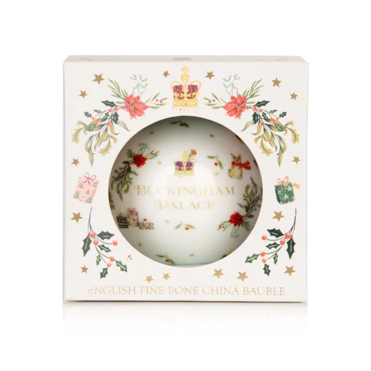 Buckingham Palace Fine Bone China Bauble*Royal Collection Shop New