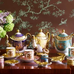 Special Edition Lustre Purple And Blue Coffee Cup And Saucer*Royal Collection Shop Discount