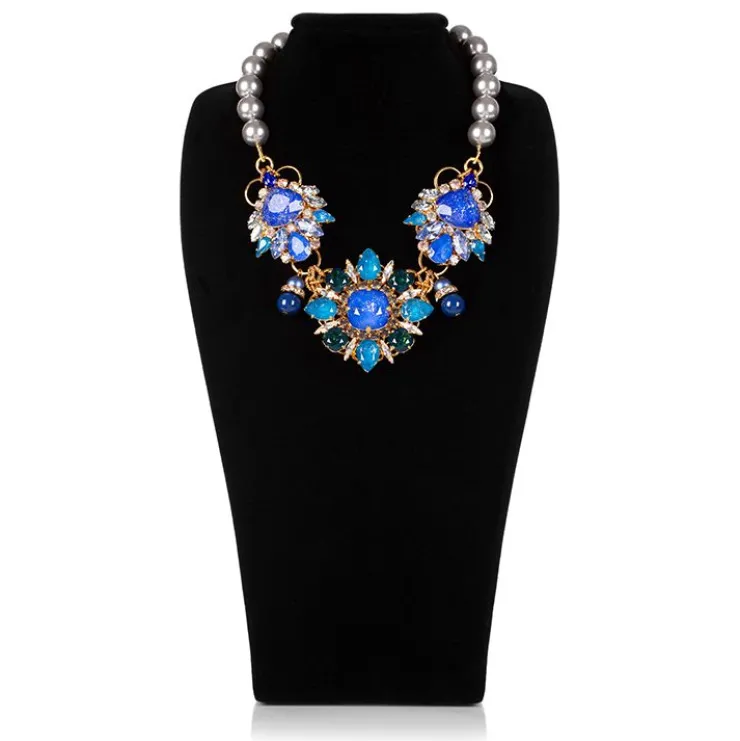 Vicki Sarge Blue And Grey Pearl Necklace*Royal Collection Shop Hot